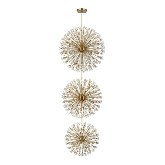 Vera 100-Light Chandelier in Satin Gold