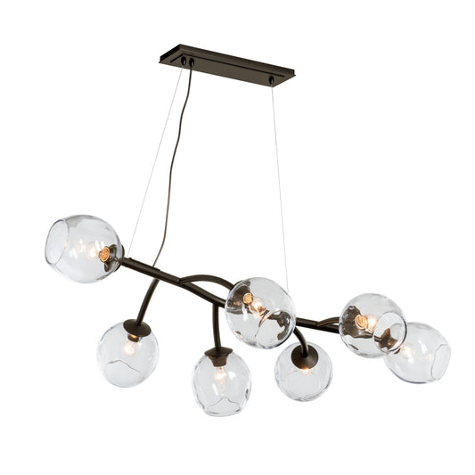 Vine Pendant 7-Light Clear Glass (ZM) in Oil Rubbed Bronze