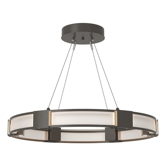 Aura Glass Pendant 6-Light Frosted Glass (FD) in Dark Smoke