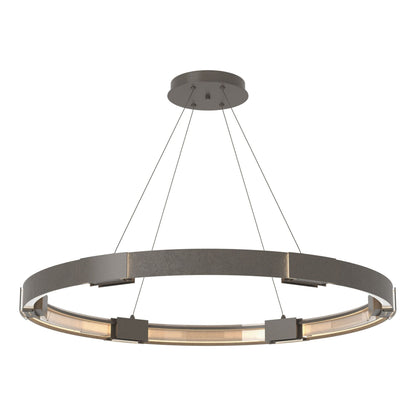 Aura Large LED Pendant 12-Light Clear Glass (ZM) in Dark Smoke