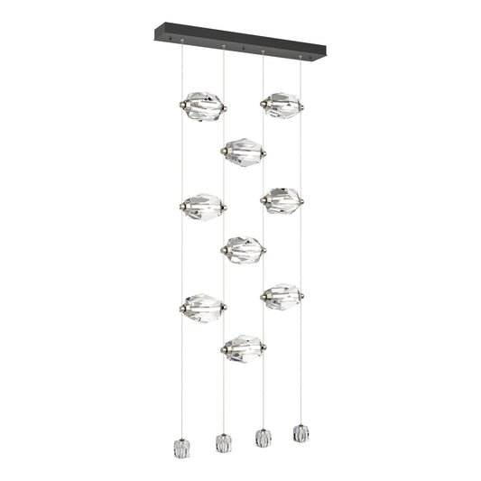 Gatsby 9-Light LED Pendant Crystal LED in Black