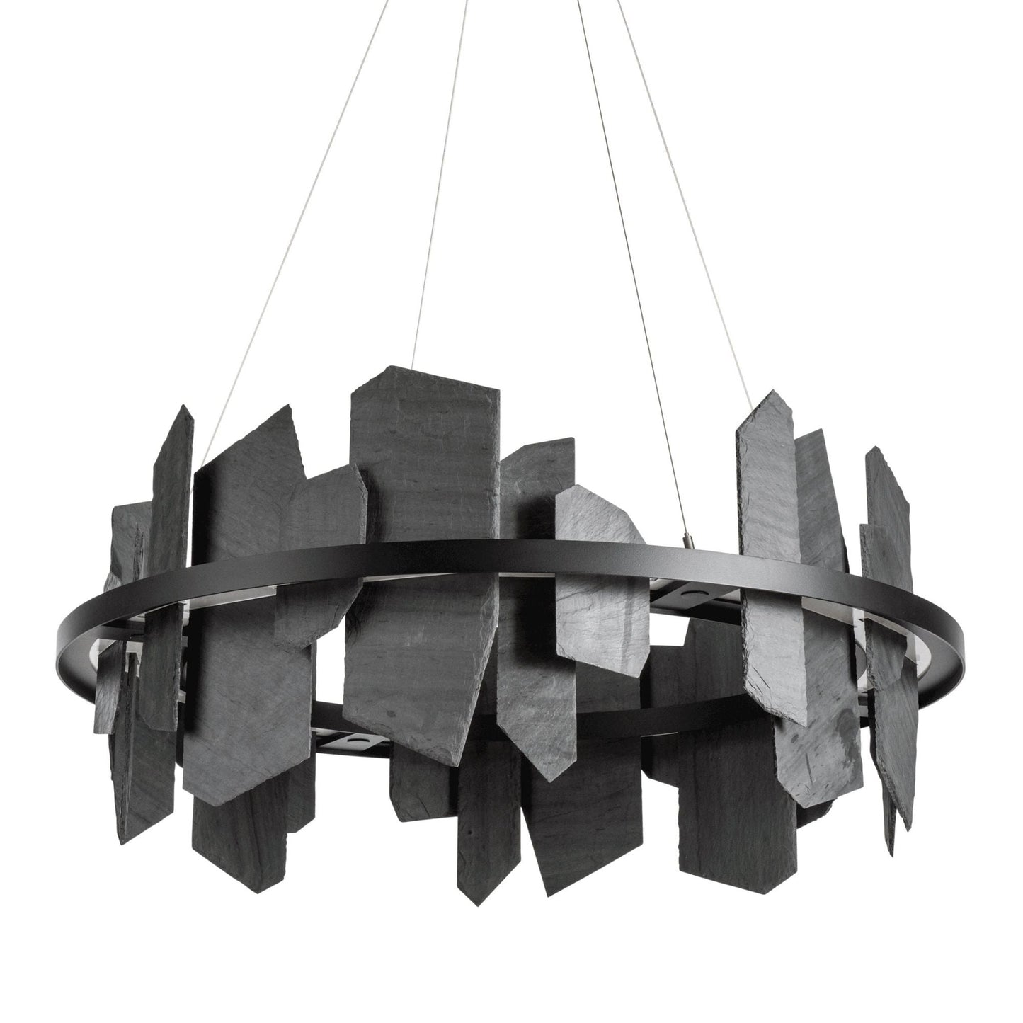 Ardesia Circular LED Pendant Slate LED in Black