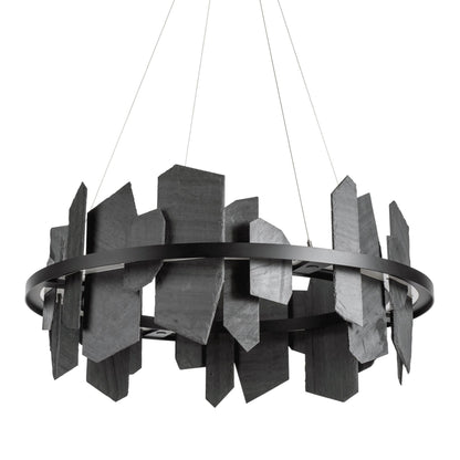 Ardesia Circular LED Pendant Slate LED in Black