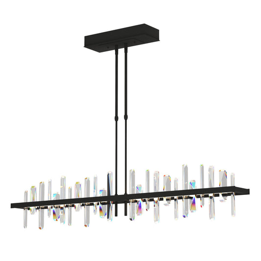 Solitude Large LED Pendant Crystal LED in Black