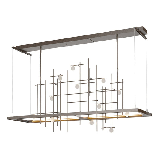 Spring LED Pendant LED Clear Bubble Glass (YG) in Oil Rubbed Bronze