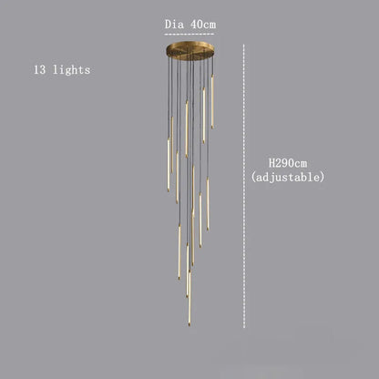 Grande Brass Entryway Pendant Light Fixture