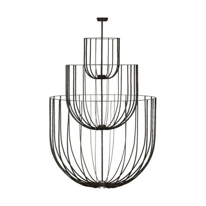 Sanchi 4-Light LED Chandelier in Aged Iron