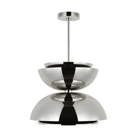 Shanti 2-Light LED Pendant in Polished Nickel