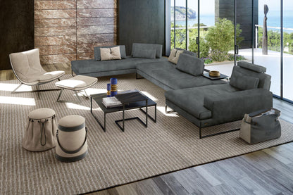 Sunset 4 Pc Sectional - Blue