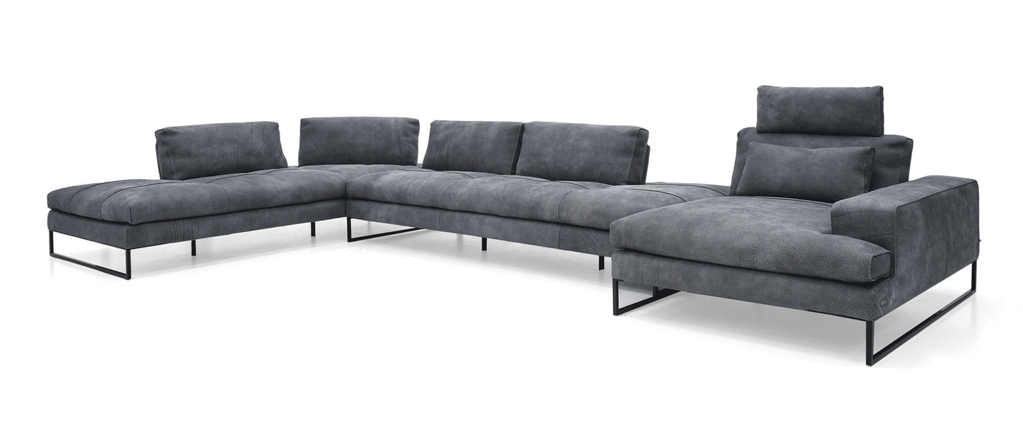 Sunset 4 Pc Sectional - Blue