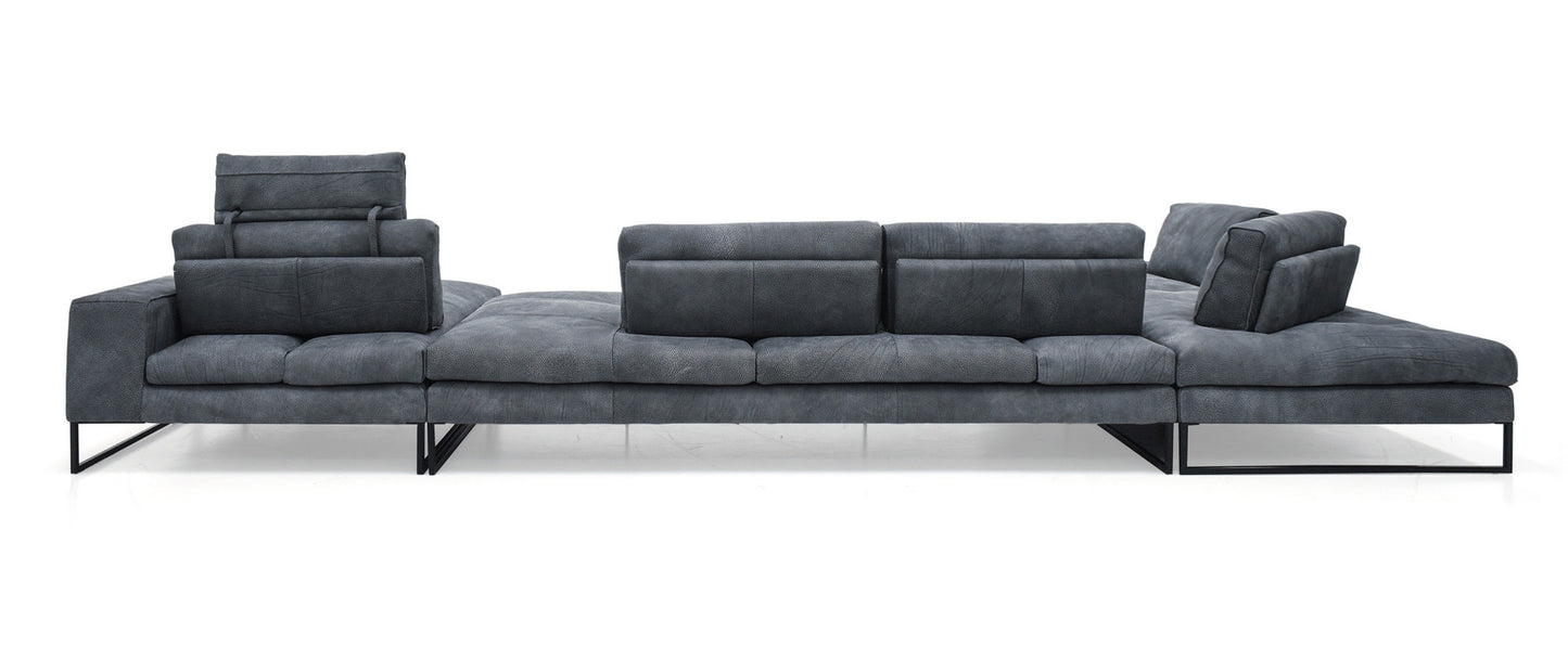 Sunset 4 Pc Sectional - Blue