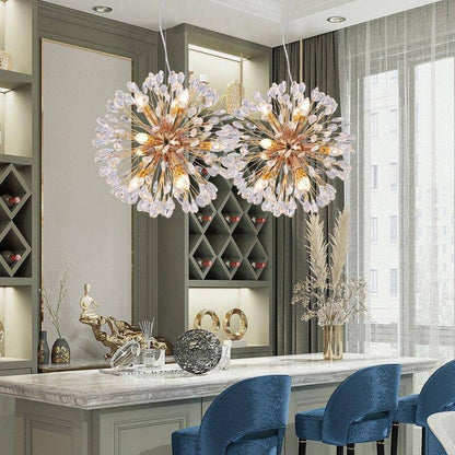 Vanci Crystal Dandelion Pendant Light Fixture