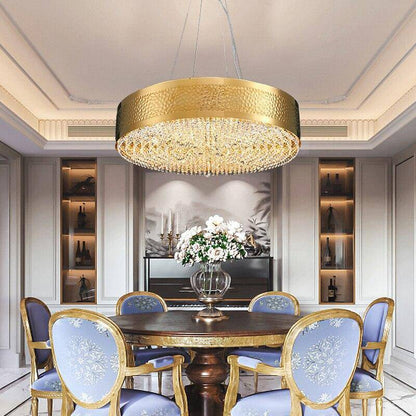 Modern LED Crystal Drum Chandelier By Morsale