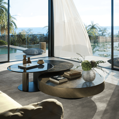 Arena Keramik Bond Cocktail Table - Fume