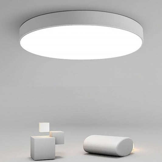 16'' Round Dimmable Modern Flush Mount Lighting with Remote