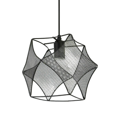 Retro Geometric Iron Mesh Black Industrial Style Chandelier Pendant Lamp