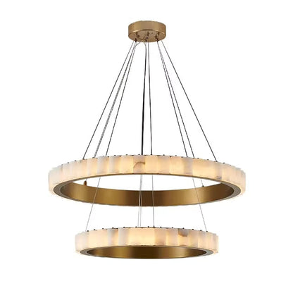 Moonshade Natural Marble Modern  Chandelier