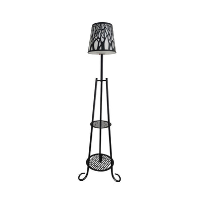 Modern Outdoor Floor Lamp with Shelves