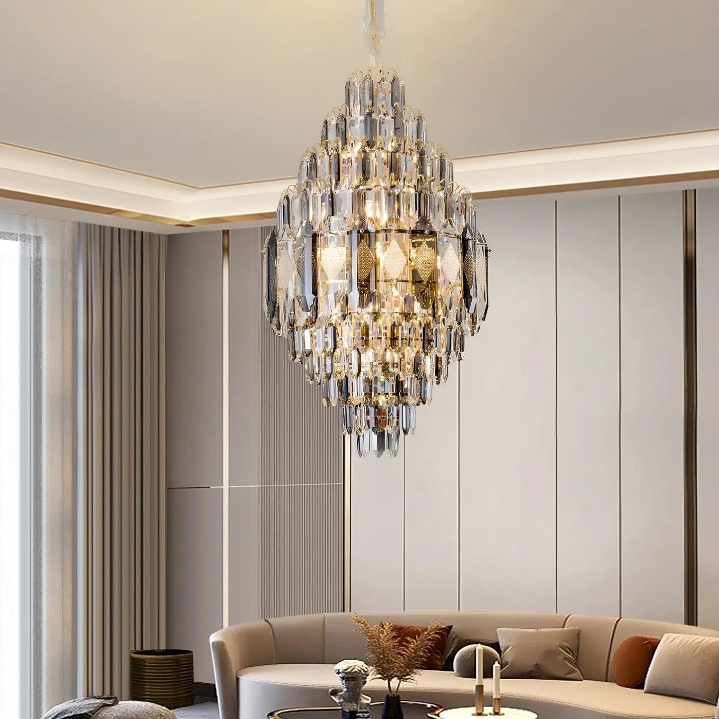 Lazzo Crystal Modern Chandelier