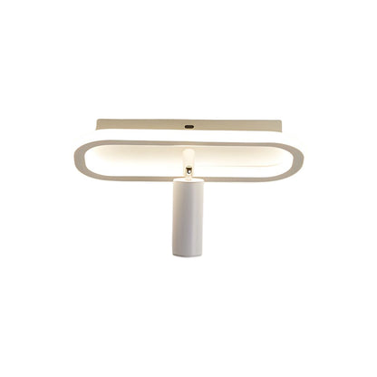 Long Rectangular LED 3 Step Dimming Modern Ceiling Light with Spotlight