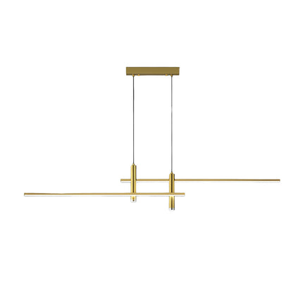 Minimalist Lines 3-Step Dimming Stepless Dimming LED Modern Chandelier