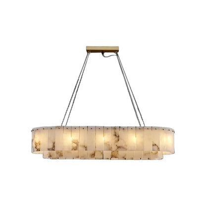 Moonshade Natural Marble Dining Room Chandelier