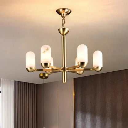 Moonshade Natural Marble Multi Light Chandelier