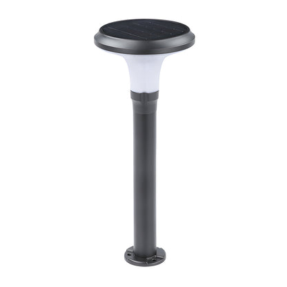 Black Solar Lawn Bollard Light