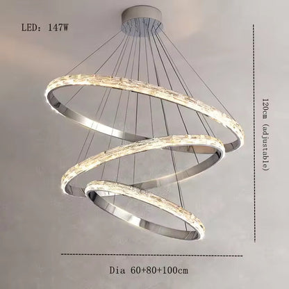 Argento Crystal Modern Chandelier