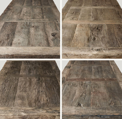 Reclaimed Rustic Oak Round Dining Table