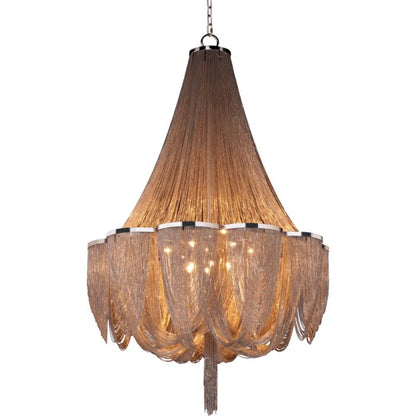 Chantilly 14-Light 14 Light Chandelier in Polished Nickel
