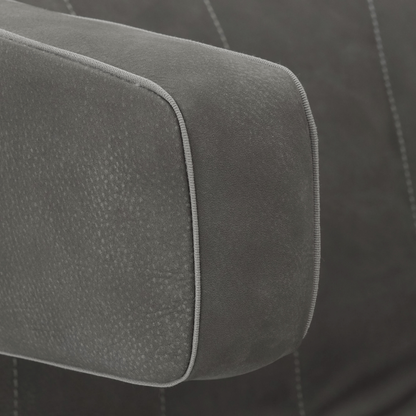 Dean Swivel Chair - Taupe Leather