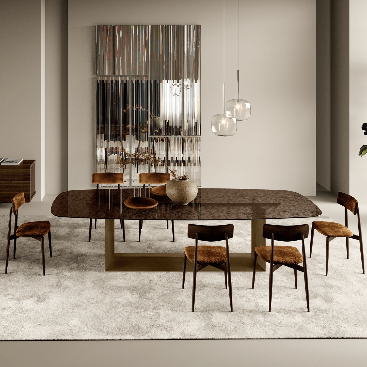 T5 Fused Glass Dining Table