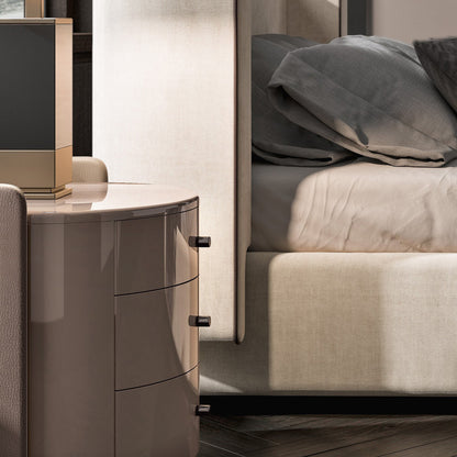Dolmen 3-Drawer Nightstand