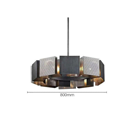 Stainless Steel Industrial Modern Ring Chandelier