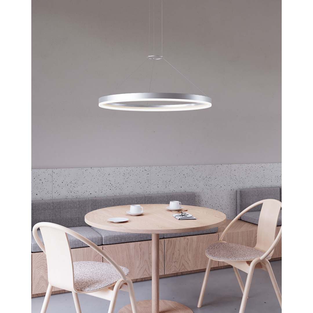 Corona 32" LED Pendant with Frosted Shade