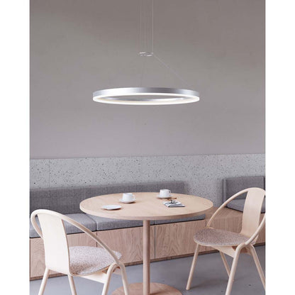 Corona 32" LED Pendant with Frosted Shade