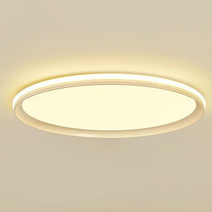 24'' Round Shaped Ultra Thin Modern Flush Mount Lights Dimmable LED Ceiling Lights