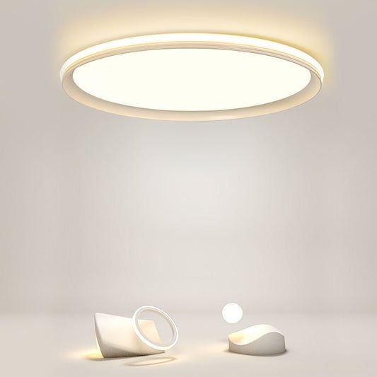 24'' Round Shaped Ultra Thin Modern Flush Mount Lights Dimmable LED Ceiling Lights