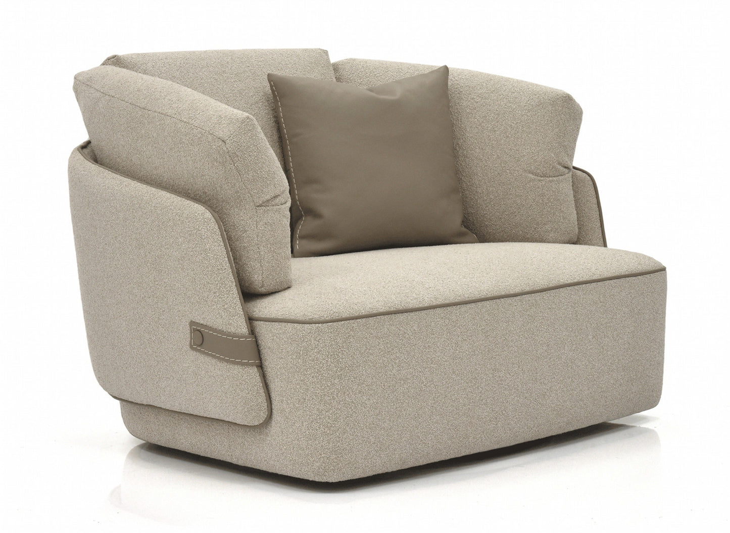 Veronica Swivel Chair - Oatmeal