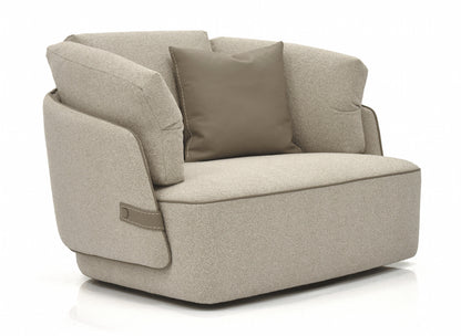 Veronica Swivel Chair - Oatmeal