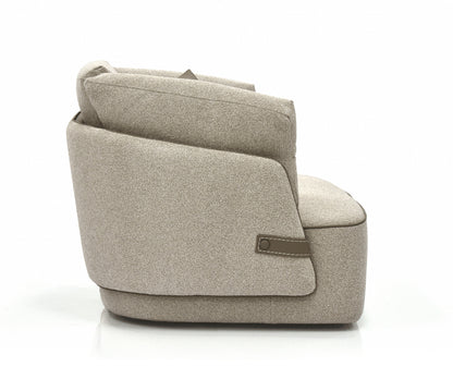 Veronica Swivel Chair - Oatmeal