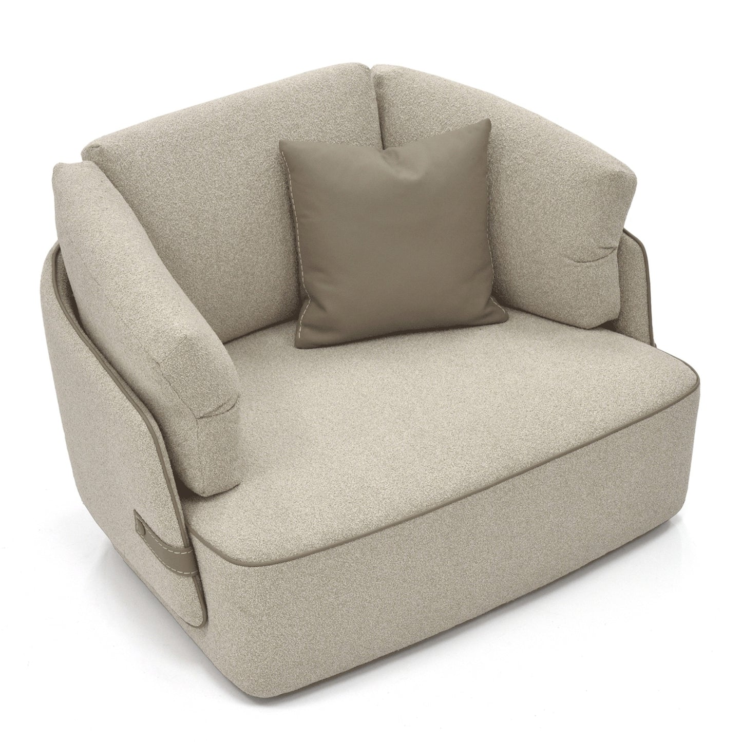 Veronica Swivel Chair - Oatmeal
