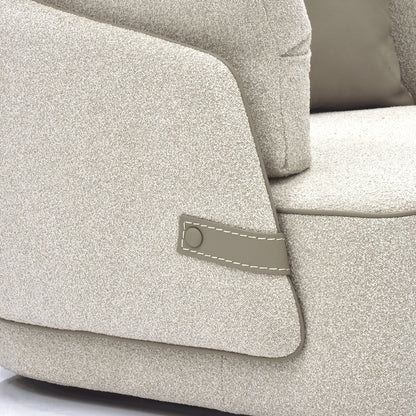 Veronica Swivel Chair - Oatmeal