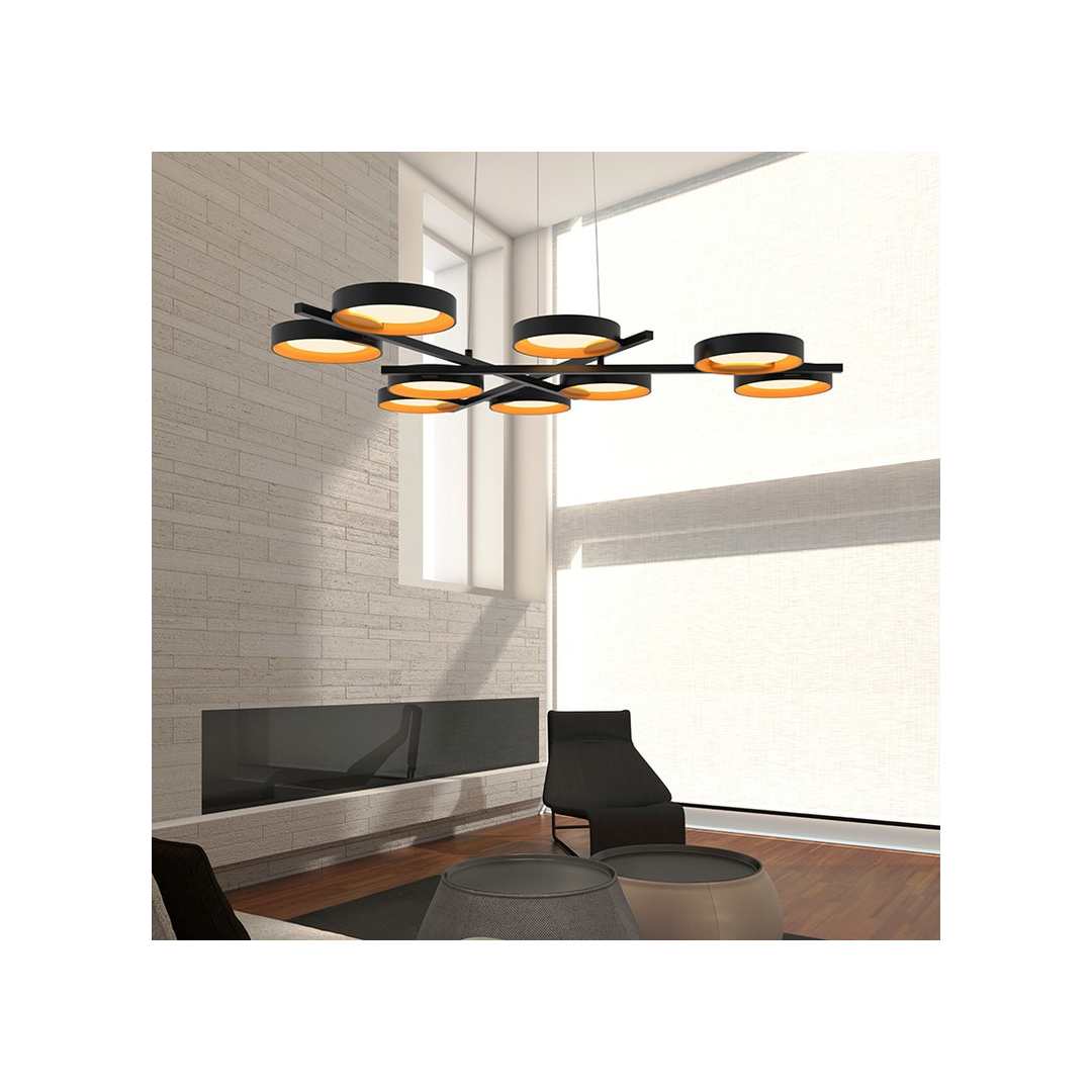 Light Guide Ring 9 Light 48-1/4" Wide Full Sized Pendant