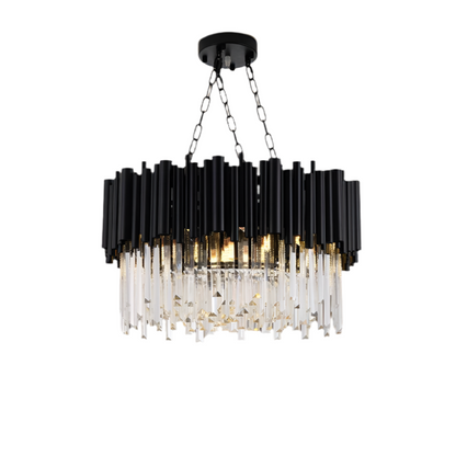 Vigo Collection Crystal Chandelier, Black