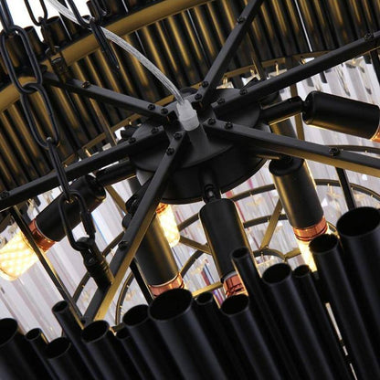 Vigo Collection Crystal Chandelier, Black