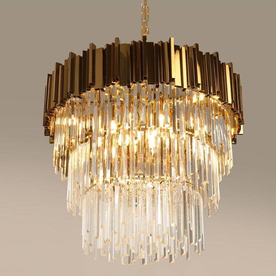 Gio 4-Tier Crystal Chandelier