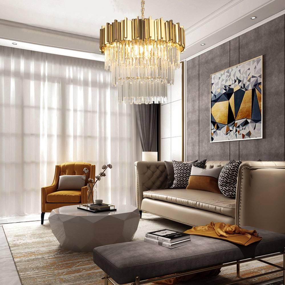 Gio 4-Tier Crystal Chandelier