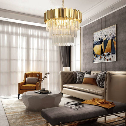 Gio 4-Tier Crystal Chandelier